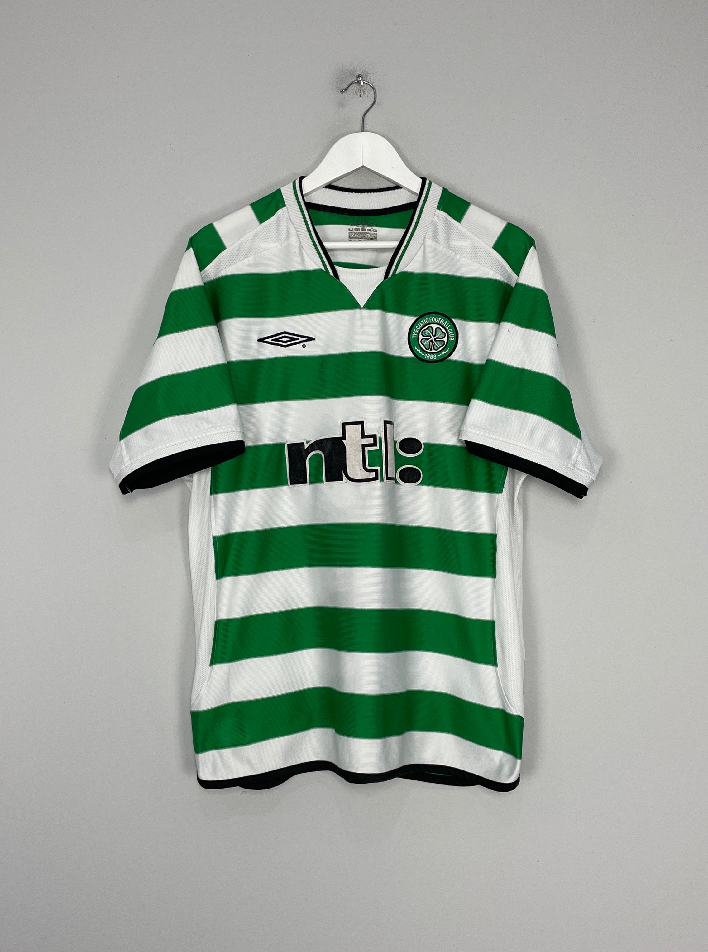 2001/03 CELTIC HOME SHIRT (XL) UMBRO