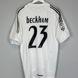 2005/06 REAL MADRID BECKHAM #7 HOME SHIRT (L) ADIDAS