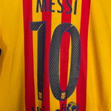 2015/16 BARCELONA MESSI #10 AWAY SHIRT (M) NIKE