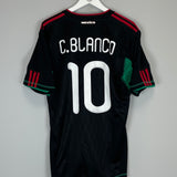 2010 MEXICO C.BLANCO #10 AWAY SHIRT (L) ADIDAS