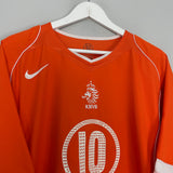 2004/06 NETHERLANDS V.NISTELROOY #10 HOME SHIRT (XL) NIKE