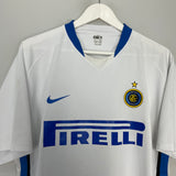 2006/07 INTER MILAN FIGO #7 AWAY SHIRT (XL) NIKE