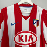 2008/09 ATLETICO MADRID FORLAN #7 HOME SHIRT (M) NIKE