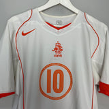 2004/06 NETHERLANDS V.NISTELROOY #10 AWAY SHIRT (L) NIKE