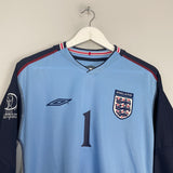 2002/03 ENGLAND SEAMAN #1 GK SHIRT (L) UMBRO