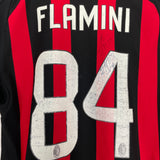 2008/09 AC MILAN FLAMINI #84 *MATCH ISSUED + SIGNED* HOME SHIRT (S) ADIDAS