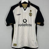 2001/02 MANCHESTER UNITED BECKHAM #7 *CENTENARY* AWAY/THIRD SHIRT (M) UMBRO