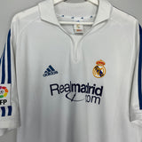 2001/02 REAL MADRID ZIDANE #5 HOME SHIRT (XL) ADIDAS