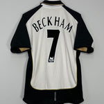 2001/02 MANCHESTER UNITED BECKHAM #7 *CENTENARY* AWAY/THIRD SHIRT (M) UMBRO