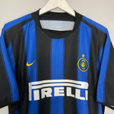 2003/04 INTER MILAN ADRIANO #10 HOME SHIRT (L) NIKE