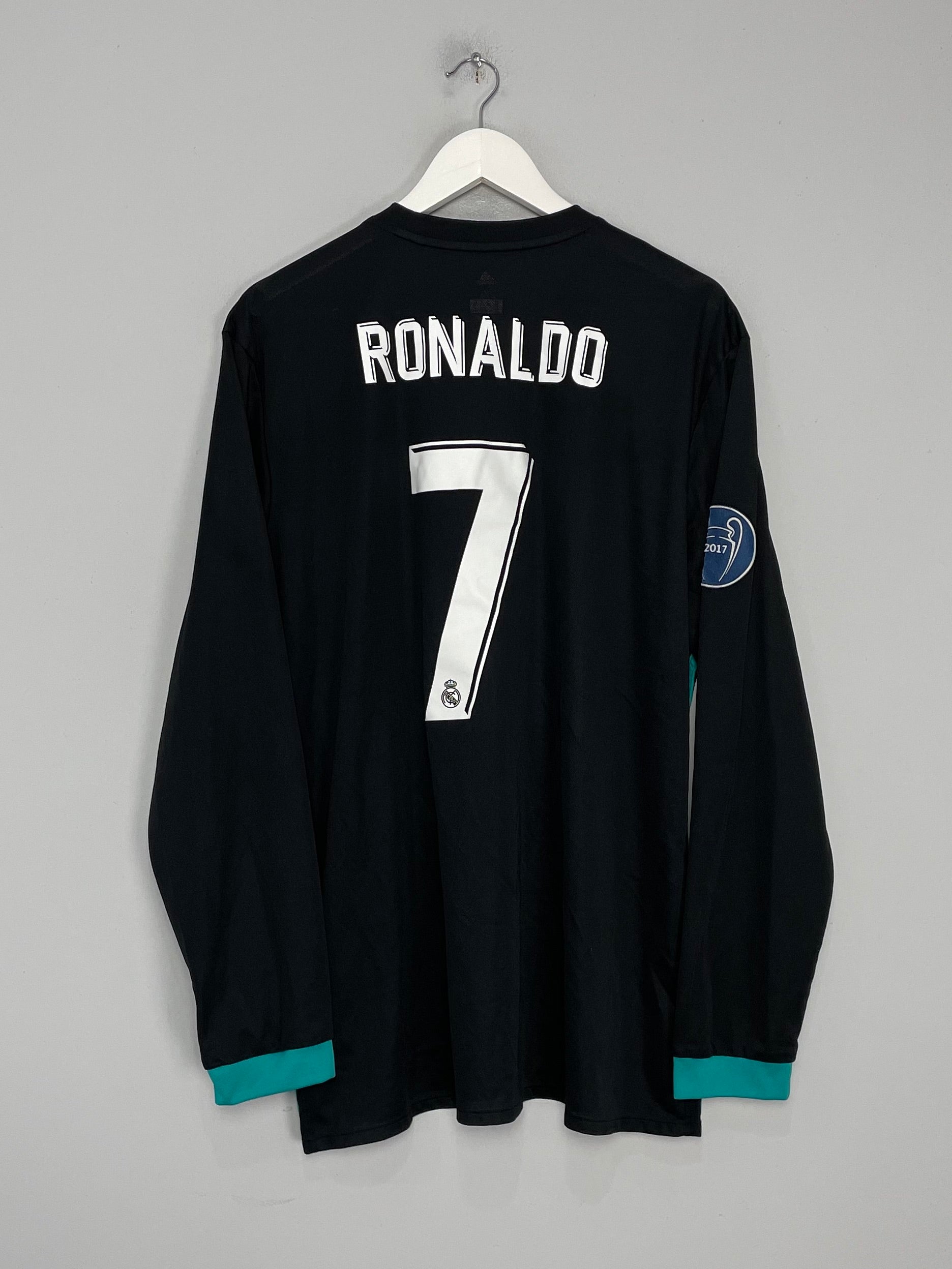 2017/18 REAL MADRID RONALDO #7 L/S AWAY SHIRT (XXL) ADIDAS