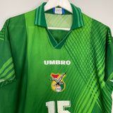 1996/98 BOLIVIA #15 HOME SHIRT (L) UMBRO