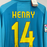 2007/08 BARCELONA *BNWT* HENRY #14 L/S AWAY SHIRT (L) NIKE