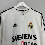 2004/05 REAL MADRID GUTI.H #14 L/S C/L HOME SHIRT (M) ADIDAS