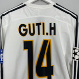 2004/05 REAL MADRID GUTI.H #14 L/S C/L HOME SHIRT (M) ADIDAS