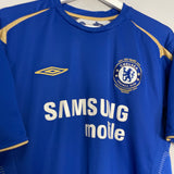 2005/06 CHELSEA DROGBA #15 *CENTENARY* HOME SHIRT (XL) UMBRO