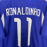 2002/04 BRAZIL RONALDINHO #11 AWAY SHIRT (L) NIKE