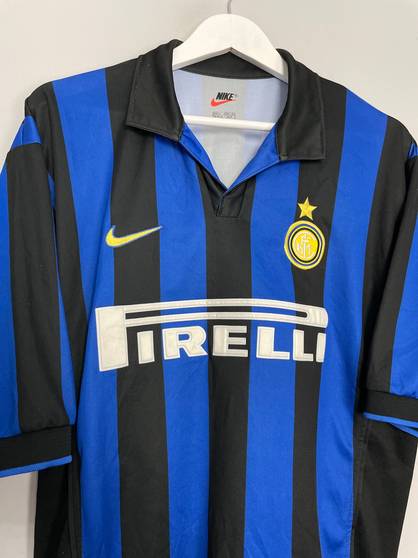 1998/99 INTER MILAN RONALDO #9 HOME SHIRT (XL) NIKE