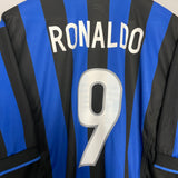 1998/99 INTER MILAN RONALDO #9 HOME SHIRT (XL) NIKE