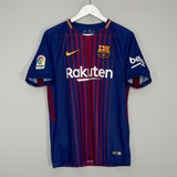 2017/18 BARCELONA SUAREZ #9 HOME SHIRT (S) NIKE