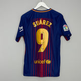 2017/18 BARCELONA SUAREZ #9 HOME SHIRT (S) NIKE