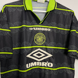 1998/99 CELTIC LARSSON #7 AWAY SHIRT (L) UMBRO