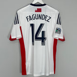 2013/14 NEW YORK REVOLUTION FAGUNDEZ #14 AWAY SHIRT (M) ADIDAS