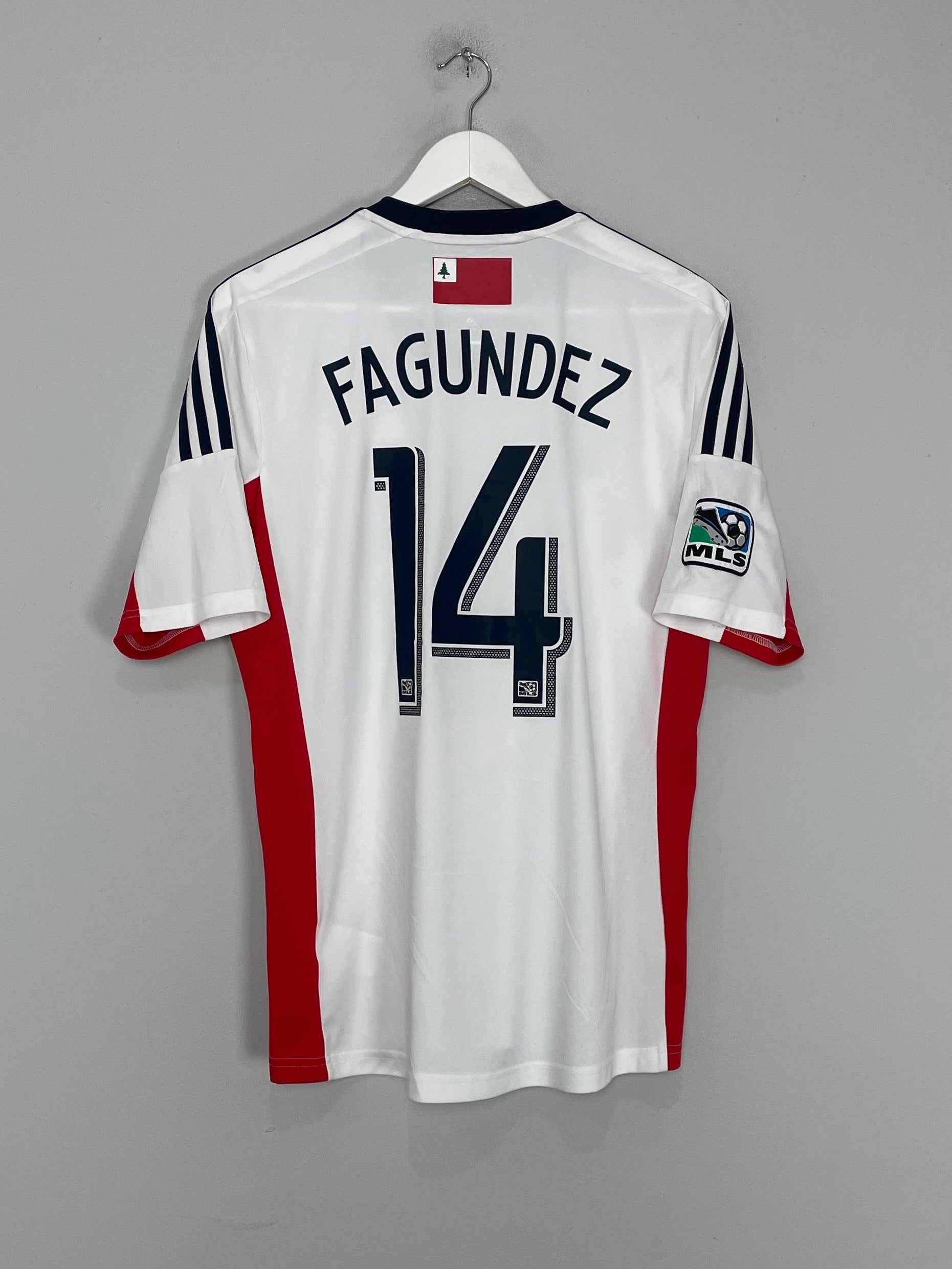 2013/14 NEW YORK REVOLUTION FAGUNDEZ #14 AWAY SHIRT (M) ADIDAS