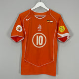 2004/06 NETHERLANDS VAN NISTELROOY #10 HOME SHIRT (S) NIKE