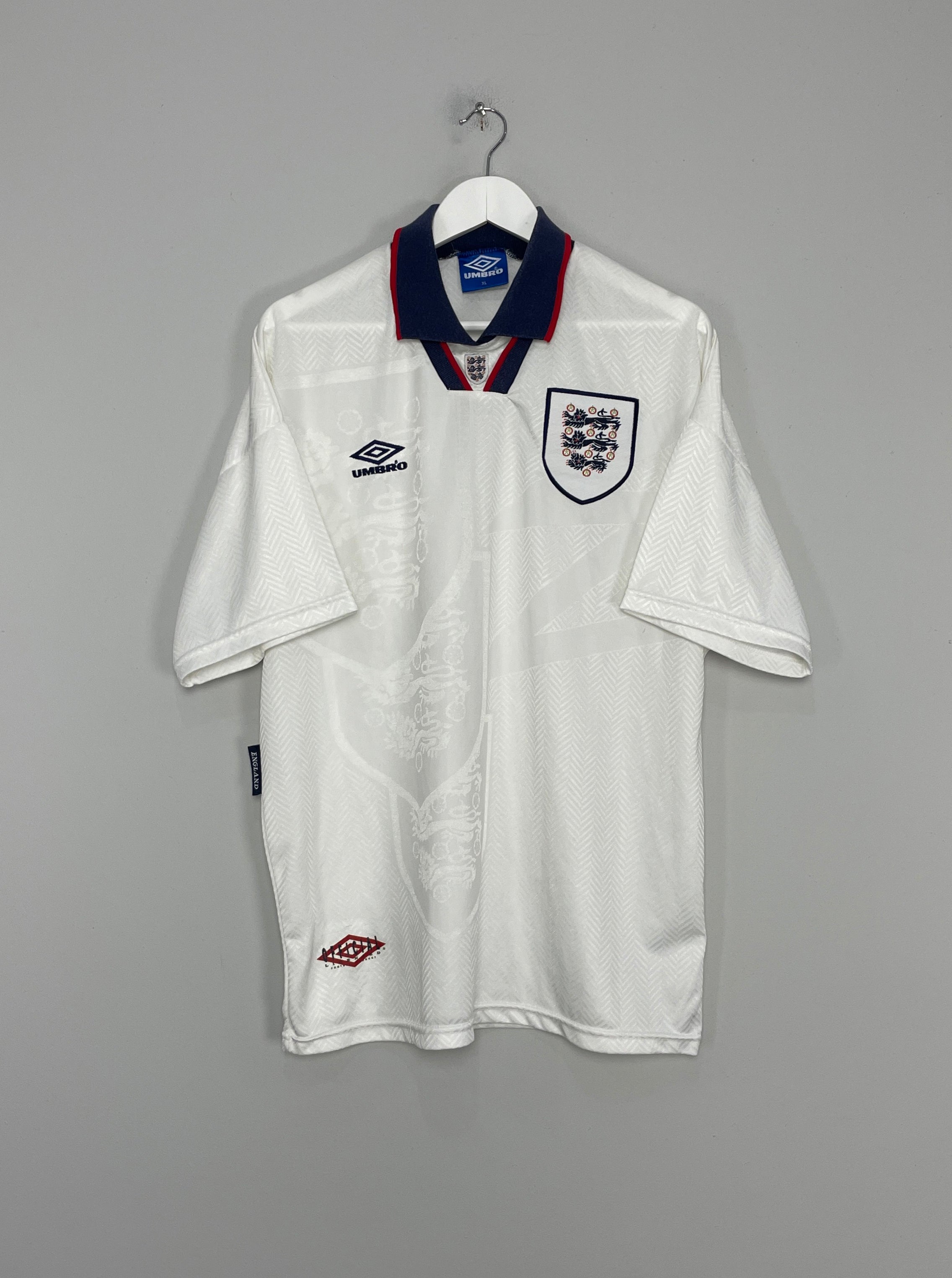 1993/95 ENGLAND HOME SHIRT (XL) UMBRO