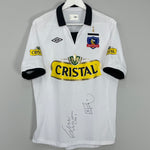 2013 COLO COLO *SIGNED* HOME SHIRT (L) UMBRO