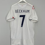 2005/07 ENGLAND BECKHAM #7 HOME SHIRT (XXL) UMBRO