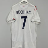 2005/07 ENGLAND BECKHAM #7 HOME SHIRT (XXL) UMBRO