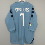 2008/09 REAL MADRID CASILLAS #1 GK SHIRT (XL) ADIDAS