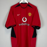 2002/04 MANCHESTER UNITED BECKHAM #7 HOME SHIRT (XL) NIKE