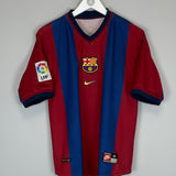 1998/00 BARCELONA GUARDIOLA #4 HOME SHIRT (M) ADIDAS