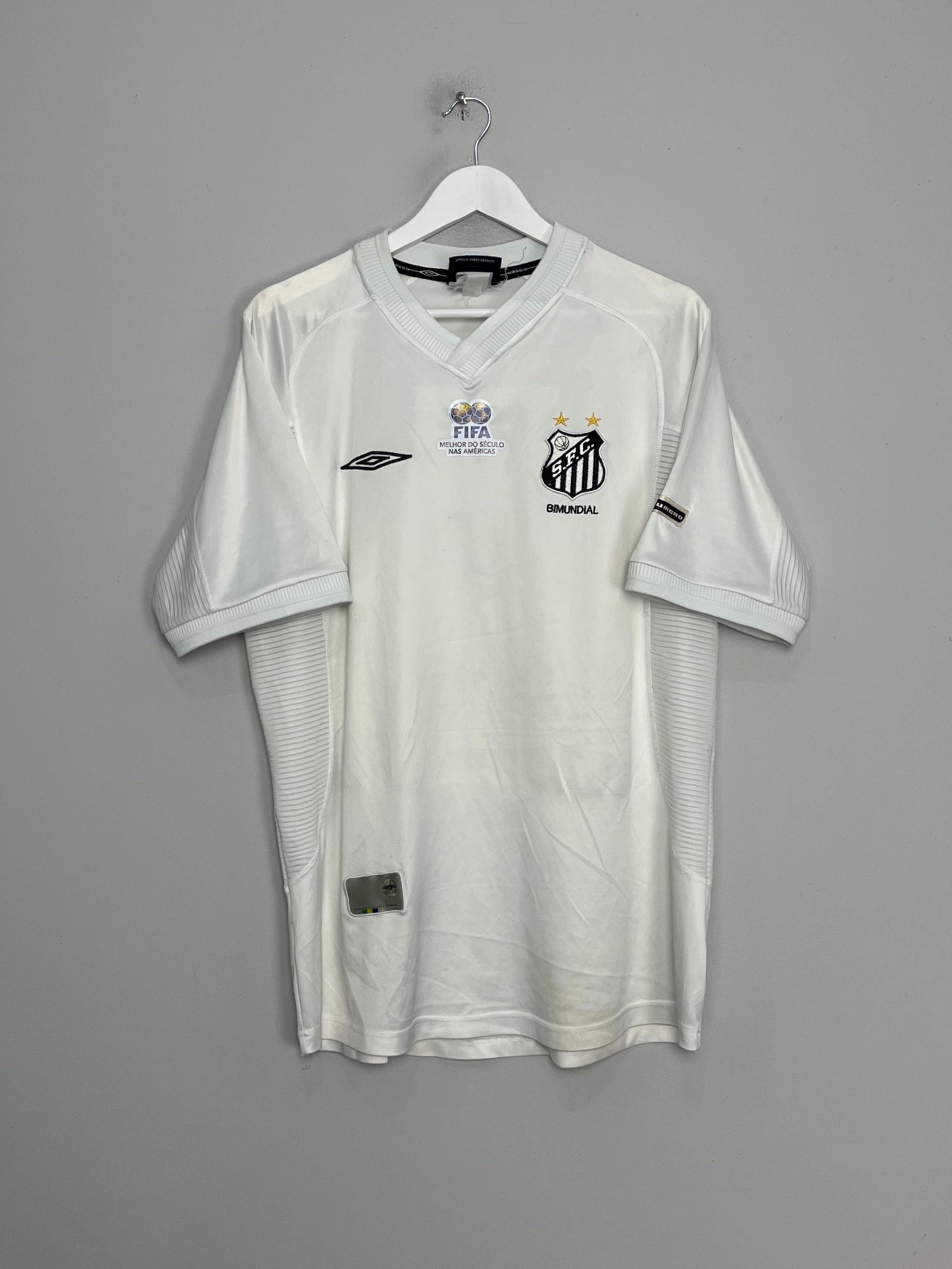 2002/03 SANTOS #10 HOME SHIRT (L) UMBRO