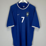 2000/01 BRAZIL RONALDINHO #9 AWAY SHIRT (XL) NIKE