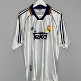 1998/00 REAL MADRID *SIGNED* HOME SHIRT (L) ADIDAS