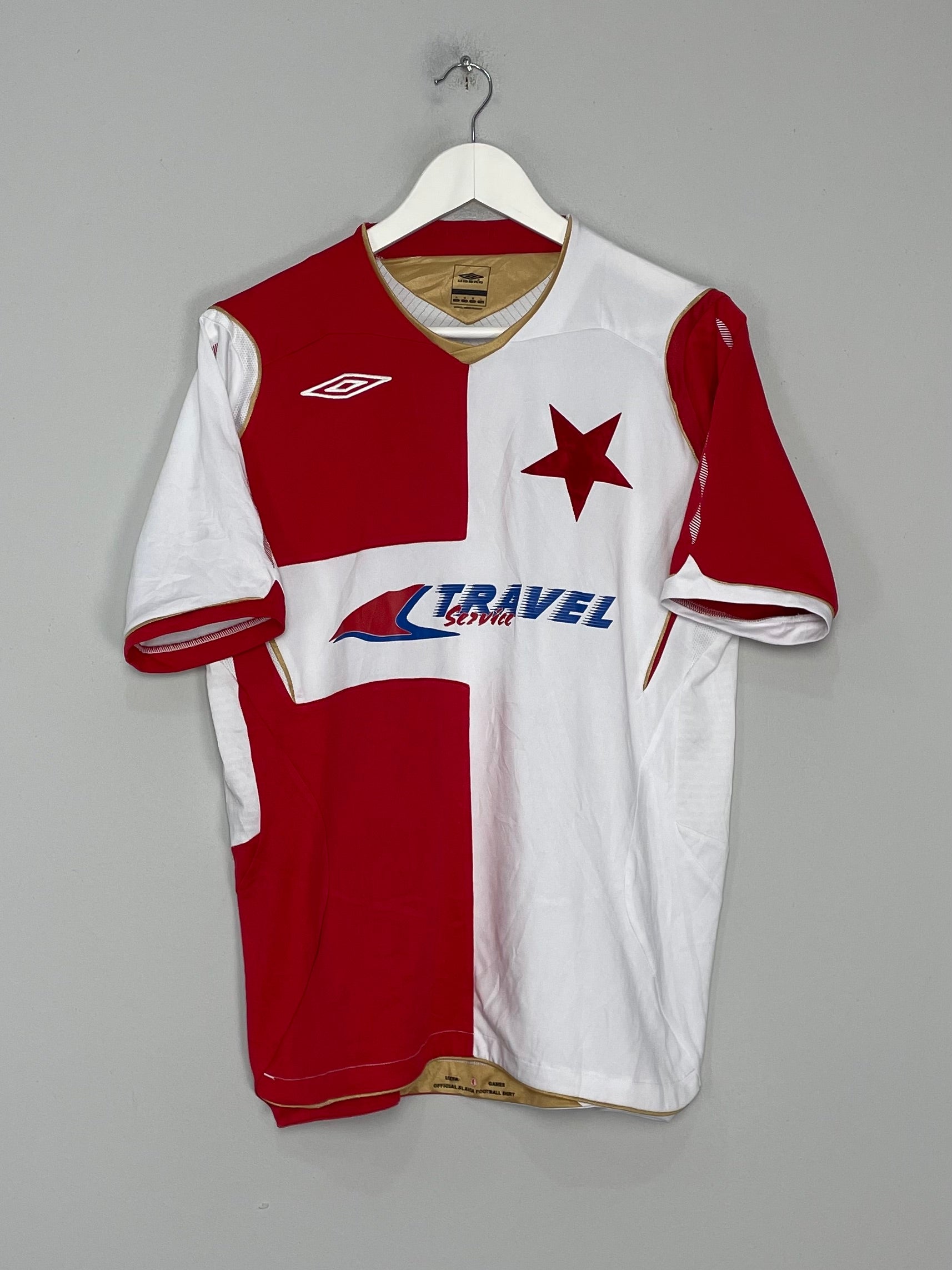 2008/09 SLAVIA PRAHA HOME SHIRT (M) UMBRO