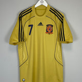 2008/10 SPAIN DAVID VILLA #7 AWAY SHIRT (M) ADIDAS