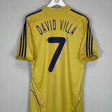 2008/10 SPAIN DAVID VILLA #7 AWAY SHIRT (M) ADIDAS