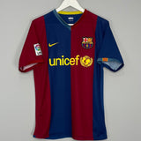 2006/07 BARCELONA RONALDINHO #10 HOME SHIRT (M) NIKE