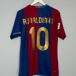 2006/07 BARCELONA RONALDINHO #10 HOME SHIRT (M) NIKE