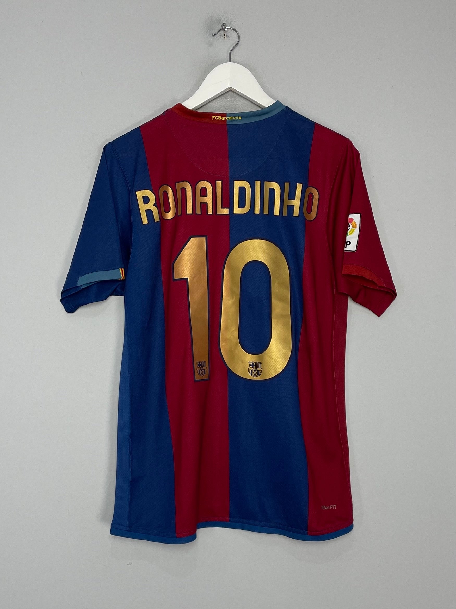 2006/07 BARCELONA RONALDINHO #10 HOME SHIRT (M) NIKE