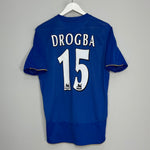 2005/06 CHELSEA DROGBA #15 *CENTENARY* HOME SHIRT (L) UMBRO