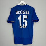 2005/06 CHELSEA DROGBA #15 *CENTENARY* HOME SHIRT (L) UMBRO