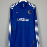 2009/10 CHELSEA DROGBA #11 L/S HOME SHIRT (XL) ADIDAS