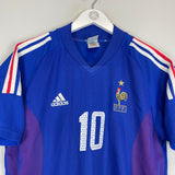 2002/04 FRANCE ZIDANE #10 HOME SHIRT (M) ADIDAS