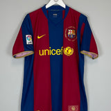 2007/08 BARCELONA HENRY #14 HOME SHIRT (L) NIKE